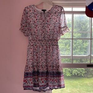Aqua floral dress. Nwot- M